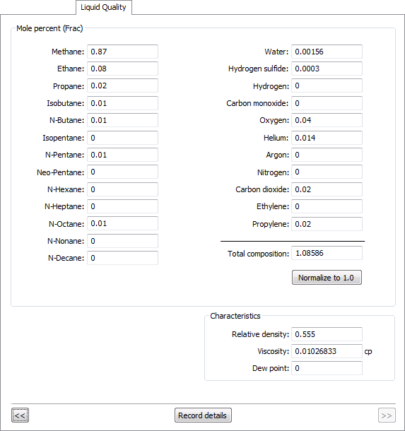 Liquid Quality Property Page